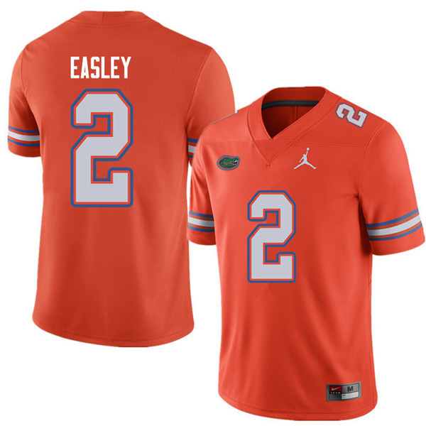 Jordan Brand Men #2 Dominique Easley Florida Gators College Football Jerseys Sale-Orange